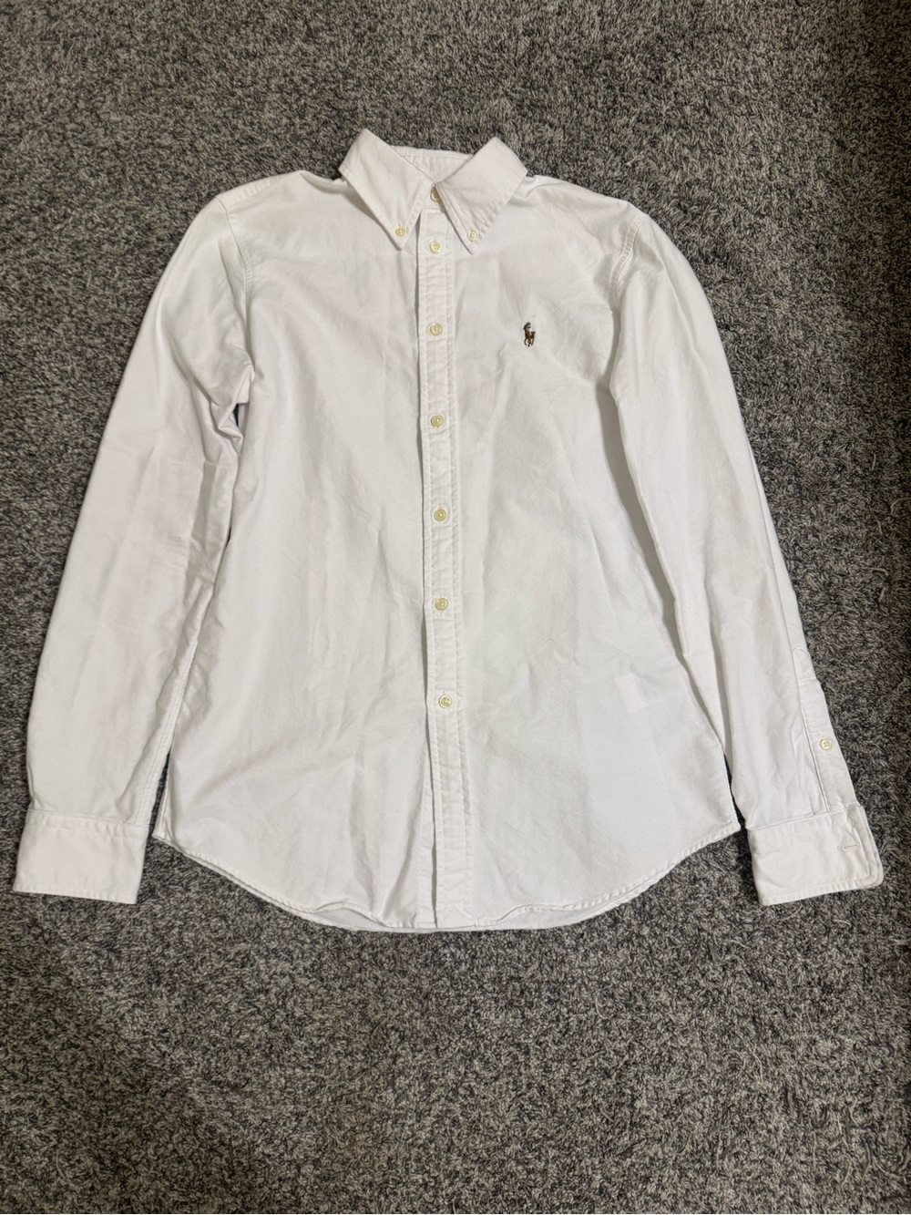 Women’s Polo Ralph Lauren Slim Fit Oxford Button Down Size S [White]